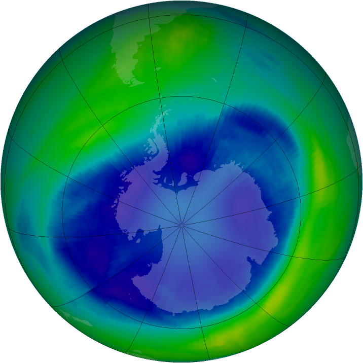 Ozone Map 2000-08-28